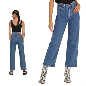 Levi’s Ribcage Straight Ankle Jeans Classic Wash Vintage Inspired